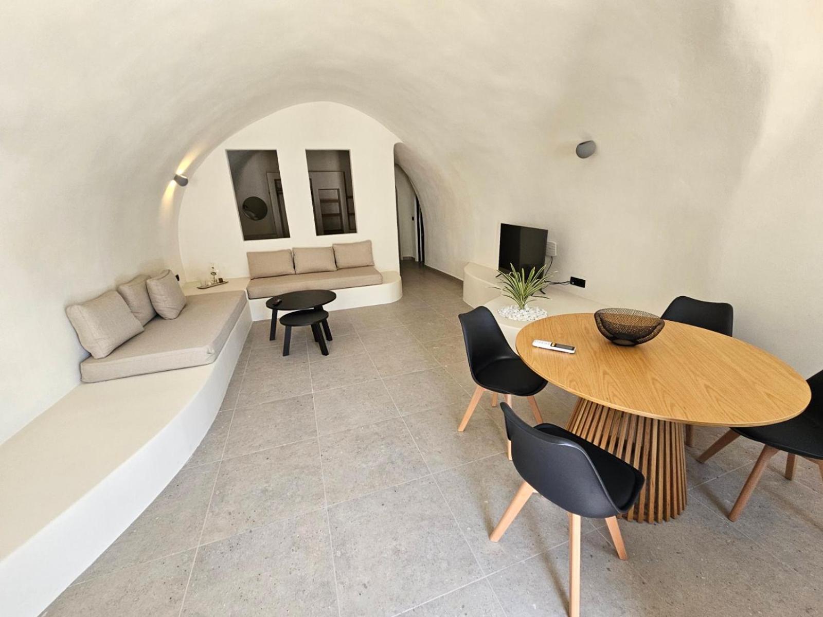 Petroma Cave Suites Vourvoúlos Dış mekan fotoğraf
